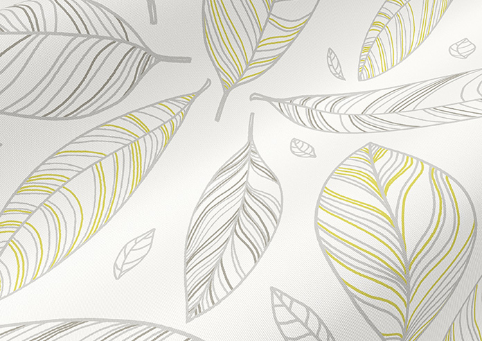 Falling Leaves, Yellow - Twist&Fit Roller Blind - Image 4